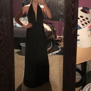 Simple Black Prom Dress